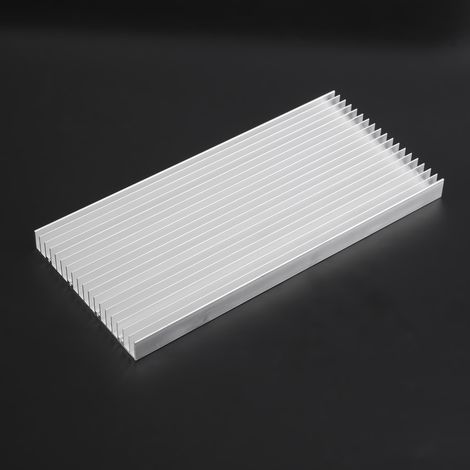 Dissipateur thermique en aluminium 300 x 140 x 20 mm pour éclairage LED haute puissance (1 pièce). (1/5)