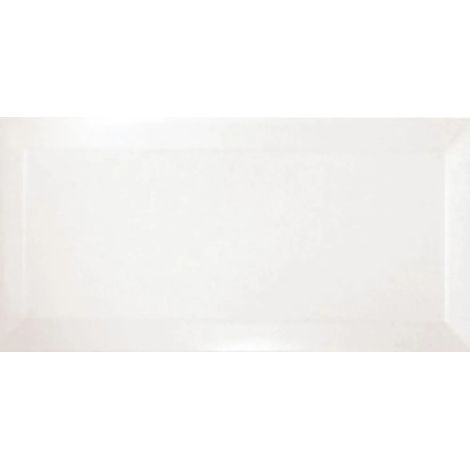 Carrelage mural uni métro blanc brillant 10x20 cm – Éclat intemporel pour espaces modernes – Facile à poser et à entretenir – Ribesalbes (1/2)