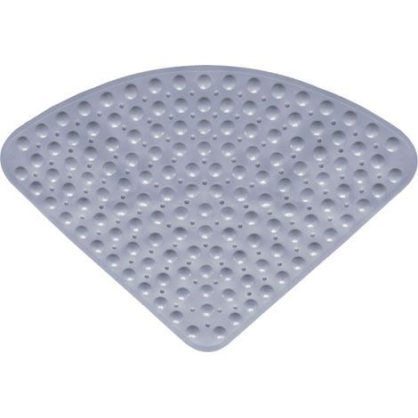 54x54cm, Sector Corner Rubber Shower Mat, Non-Slip Bath Mat, Quadrant Antibacterial Mat with Suction Cups for Shower or Bathtub (1/5)
