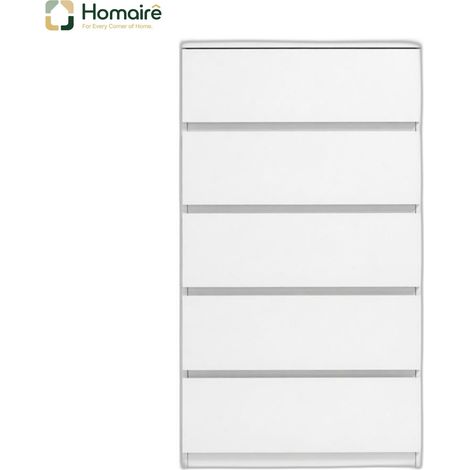 Weiße Kommode aus Spanholz und Holz 60 x 39 x 100 cm HOMAIRE (1/5)