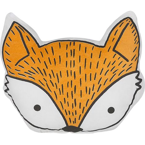 Throw Cushion VADODARA Cotton 50 x 40 cm Orange Fox