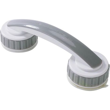 Barre d'appui de douche pour seniors, accessoires de salle de bain sans perçage, pour toilettes, armoires et cabine de douche (1/5)