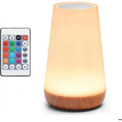 Aufladbare LED-Schreibtischlampe für Kinder, kabellose Touch-Nachtischlampe mit 13 Farben, tragbare LED-Zimmerlampe für Erwachsene