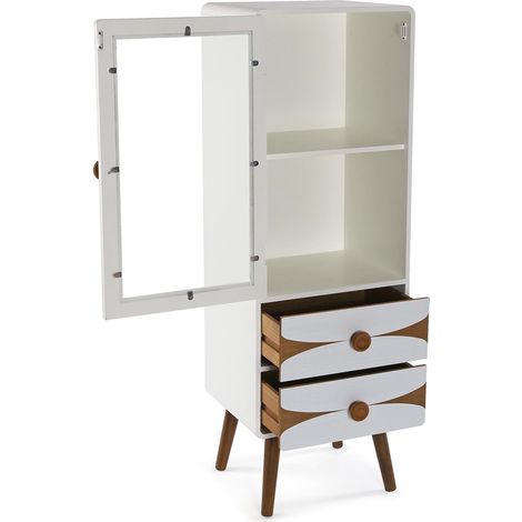 Regleta Nando 2xe14 Cromo-blanco/mad.clara Focos Orientables 16x36,5x10 Cm (1/2)