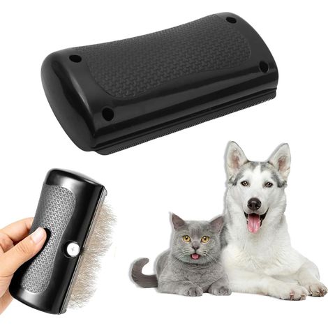 Brosse Chien Poil Court,Brosse à Poils Pour Chien,Pet Hair Removal Brush Grooming Combs Tool, pour Chiens, Chats Parfaite Pour l'entretien Du Pelag. (1/5)