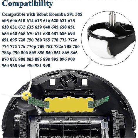 Roue compatible avec les accessoires iRobot Roomba séries 500, 600, 700, 800 et 900 (1/5)