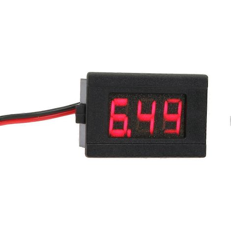Voltmètre numérique couleur LED 0,36 pouce, mini-module d'affichage, voltmètre à deux lignes CC 4,5-30 V, testeur de tension, panneau de mesure