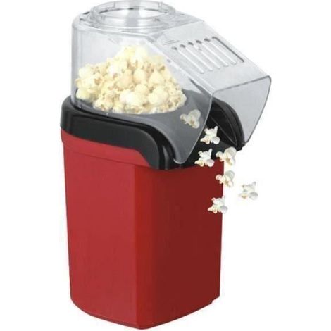 Machine à pop-corn Électrique Automatique Maison 1200W 220V - Marque Nouvelle - Haute Qualité - Rouge (1/3)