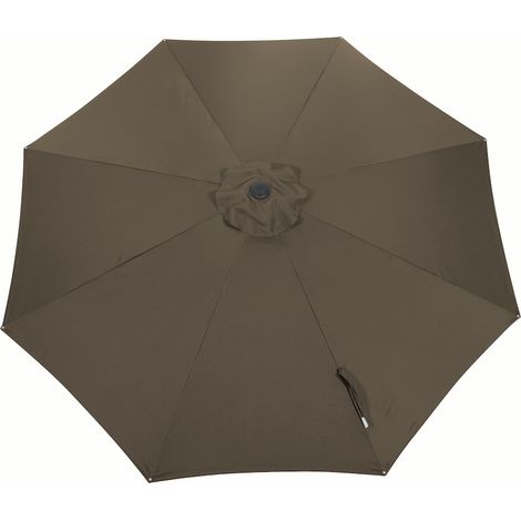 PROLOISIRS Toile Parasol Mat Droit 350/8 Polyester 200gr SD - Taupe