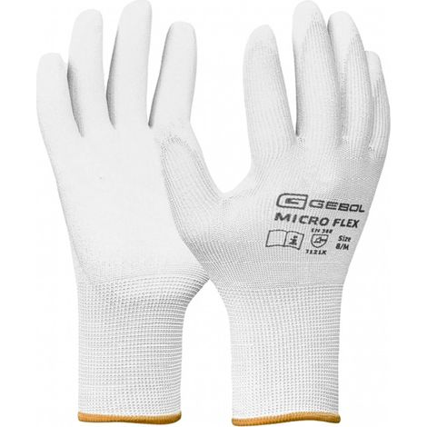 Gebol Handschuh Nano Flex Gr. 9 weiß