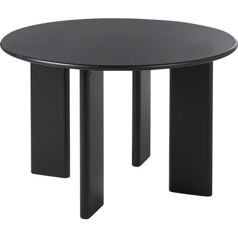 Mesa de comedor de madera de MDF 120 cm negro Cosmo