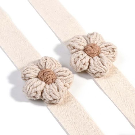 2 Pièces Beige Embrasses de Rideau en Forme Fleurs Boucle à Rideaux Embrasse à Rideaux Corde Attache de Rideau Fleurs Mignon Embrasse Rideau pour Maison Bureau Hôtel Décoration de Fenêtre (1/5)