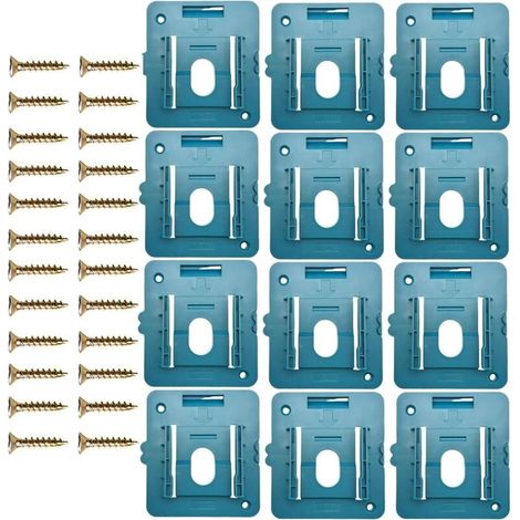Support de batterie pour 12 piles Makita 18V – Montage mural en plastique ABS – Protection contre chocs et chutes – Installation facile (1/5)