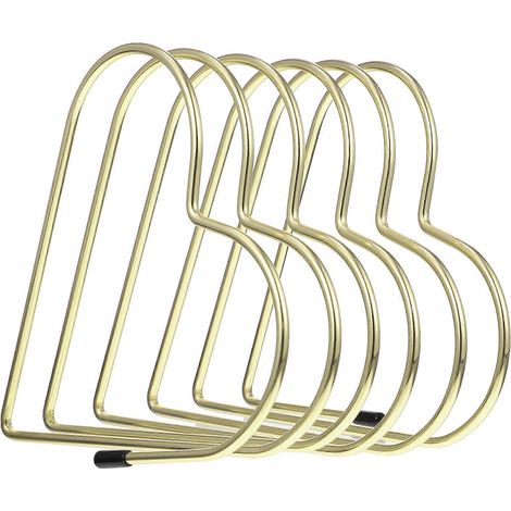 Serre-livres en forme de cœur, porte-livres décoratif, serre-livres multifonctionnel, serre-livres pratique pour le bureau-15.50X15.50X10.00CM-Golden (1/3)