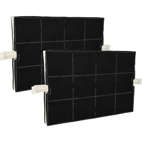 vhbw 2x filtro a carboni attivi compatibile con Bosch DKE965AAU, DKE965A, DKE665A, DKE115U, DKE115 A cappe aspiranti - 36,7 x 20,0 x 2,4 cm