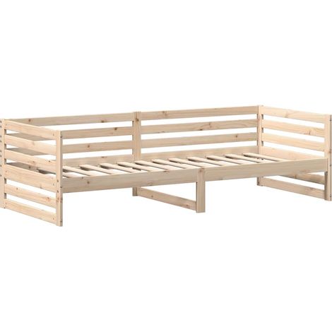 Sofá cama sin colchón de 80x200 cm, de madera maciza de pino vidaXL
