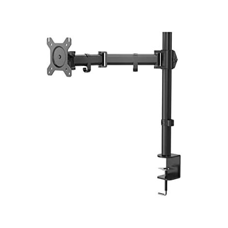 NOX XTREME PRODUCTS Monitor Stand 13″/27" -NXLITESNGLSTAND- Kabelmanagement, Gelenkarme, Compatible VESA 75/100, Tischklemme, 3D-verstellbar, Schwarz (1/5)