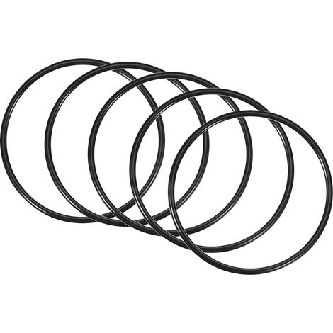 95mm x 87mm x 4mm Nitrile Caoutchouc Joints toriques x 5 Pièces Rond Joint Rondelle pour Robinet Plomberie Réparation Étanchéité Connexion [Noir] (1/5)