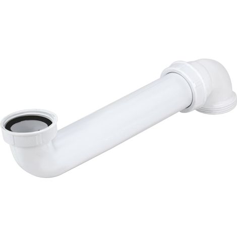 Wirquin Pro – Tubulure gain de place 260 mm pour évier 1 bac – Sortie Ø 40 mm à visser – Pour espaces confinés – Caniveau de douche (1/2)
