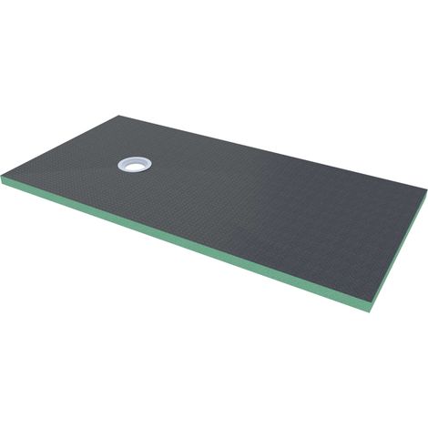 Océan Receveur de douche recoupable sur mesure 1600x800 mm - Recoupable, à carreler - Étanchéité renforcée - 40 mm d'épaisseur (1/4)