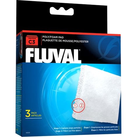 Foamex/Poliéster para filtro mochila Fluval C - Pack de 3