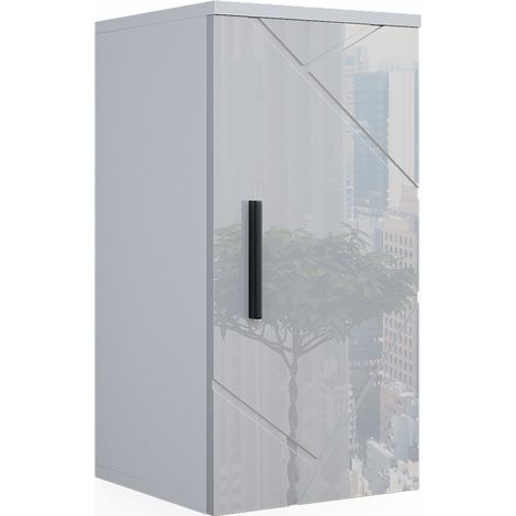 Mobile bagno Irma, Bianco lucido, 30 x 59 cm, Vicco (1/5)