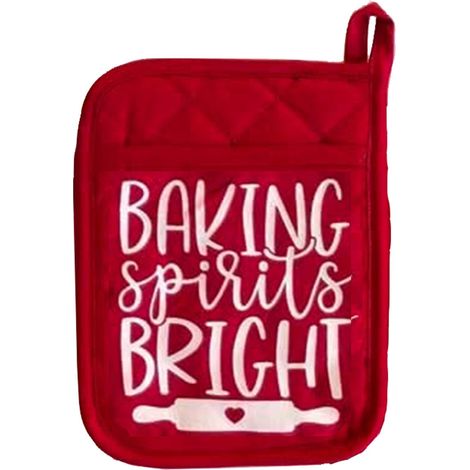 Porte-Plats De Cuisine - Support Pour Casseroles Et Plats - Gants De Cuisson Imprimés Noël - Lot De 2 - 9,8 X 7,1 Pouces (1/5)