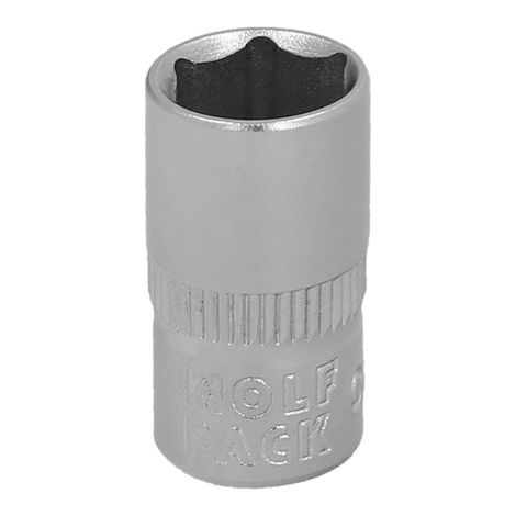 Llave Vaso 1/4" Hexagonal 7 mm. Perfil de 6 caras. Acero Cromo Vanadio, Aristas Redondas (1/5)