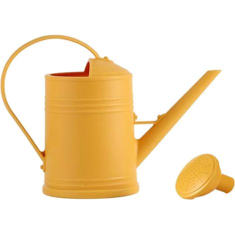 Arrosoir de 2000 ml avec poignée incurvée mate, décoratif et pratique pour les pelouses. (1/4)