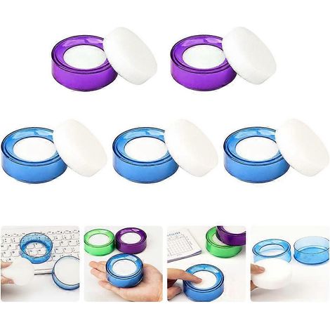 Lot de 5 éponges pratiques pour compter les billets, humidifiant le bout des doigts pour les banques-6.8X2.6CM (1/3)