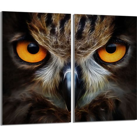 Glasschutzplatte für den Herd 2x30x52 Eule