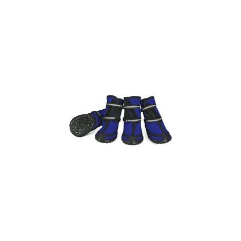 Schützendes Hundeschuh-Set, wasserdicht, rutschfeste Hundeschuhe mit Klebeschnalle, reflektierende Streifen, warme und strapazierfähige Hundeschuhe für Hunde (1/5)