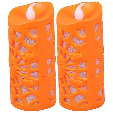 2 Stück Spinnennetzlampen für Halloween-Dekoration