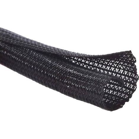 13mm-3m Gaine Câble Auto-Fermeture Manchon de Câble Cache Câble Range Câble Gestion des Câbles pour Ordinateur, Automobile - Noir (1/5)