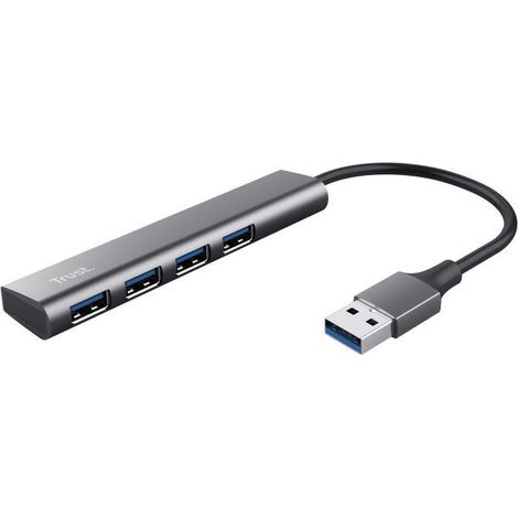 Trust Halyx USB 3.2 Gen 1 (3.1 Gen 1) Type-A 5 Mbit/s Negro, Gris (1/4)