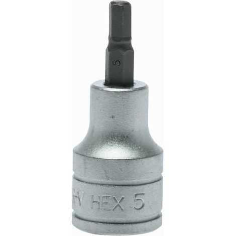 Llave de vaso 1/2´´. Vaso corto para agujeros hexagonales interiores 5mm TENGTOOLS 68200104 (1/2)