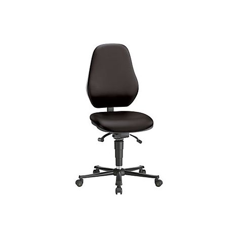Silla giratoria de trabajo BASIC  ESD  piel sintética 