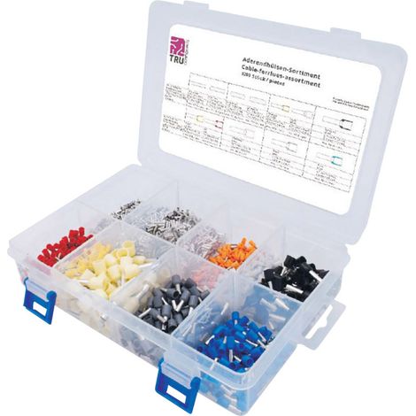 TRU COMPONENTS T1711C002 Aderendhülsen-Sortiment 0.5 mm², 0.75 mm², 1.0 mm², 1.5 mm², 2.5 mm², 4 mm²