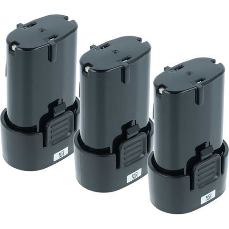vhbw 3x Akku Ersatz für Makita BL7010 194356-2, 194355-4 für Werkzeug (2000 mAh, Li-Ion, 7,2 V) (1/5)