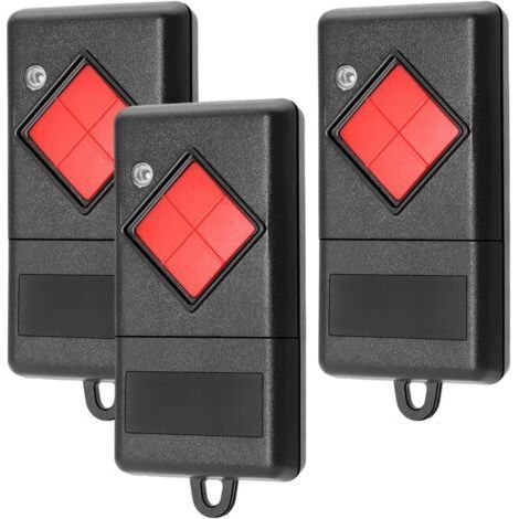 Lot de 3 télécommandes d'ouverture de porte de garage 40,685 MHz pour Dicket MAHS40-01, MAHS40-04, 4 canaux (1/5)