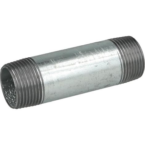 Nipple double galvanisé 3/4'' x 80 mm