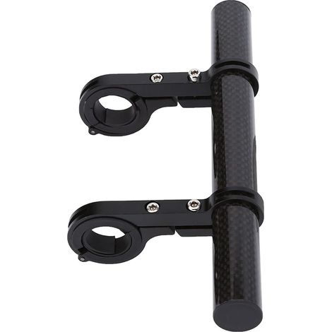 Prolongateur de Guidon de Vélo,Support de Montage d'Extension de Support de Guidon de Vélo Double,pour Vélo Lumière Lampe de poche Compteur de Vitesse GPS Support de Montage de Téléphone (noir) (1/5)
