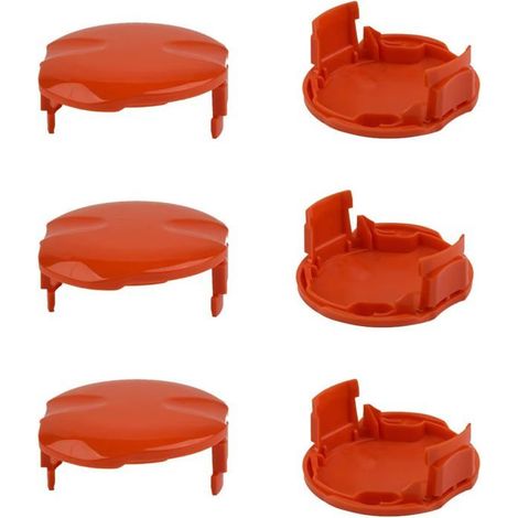 Lot de 6 couvercles de bobine de débroussailleuse pour tondeuse à gazon pour Flymo Contour 500 700 600HD XT Power Plus Trim (1/3)