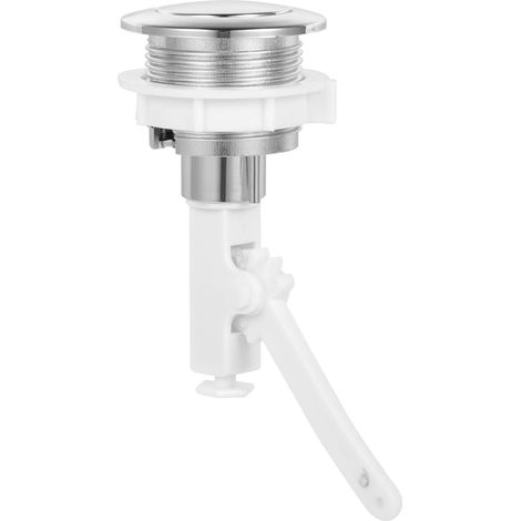 Bouton de Réservoir de Toilettes Rond Blanc en Abs (1/5)