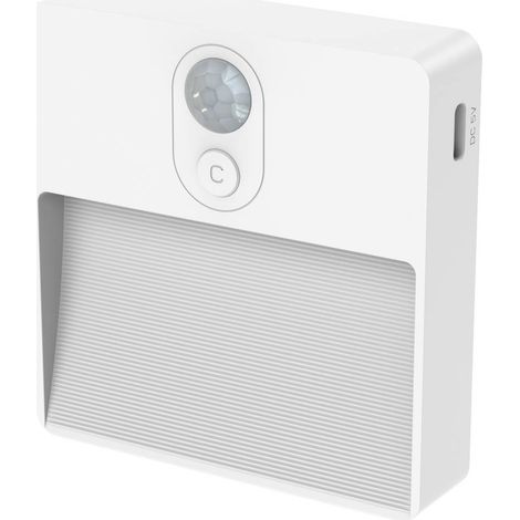 Ansmann Sensor-Nachtlicht NL5R wiederaufladbar 1600-0481 Lampada da notte con rilevatore di movimento Rotondo LED (mono (1/4)
