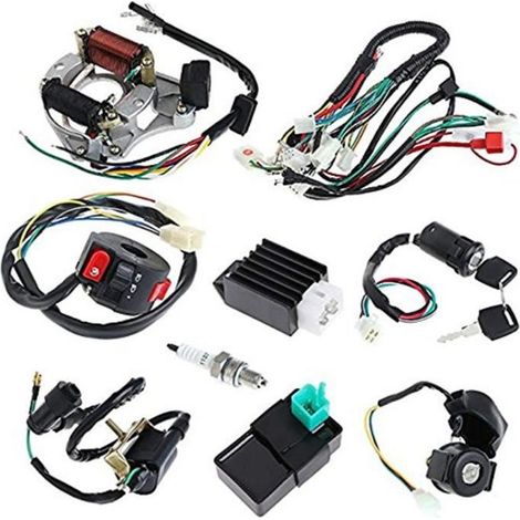 Pour 50 70 90 110CC ATV Quad Gokart Ensemble de Câbles de câblage de bobine de câblage électrique complet CDI