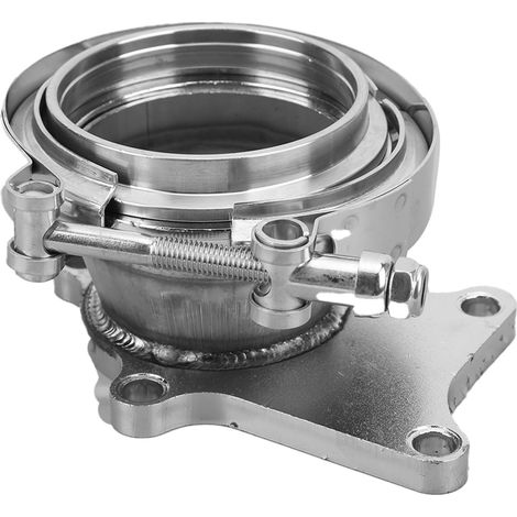 5-Loch-Downpipe-Turbo-Umrüstflansch, 3-Zoll-V-Band-Adapter, Kit für T3/T4-Turbos, Stahl-Abgaskrümmer (1/5)