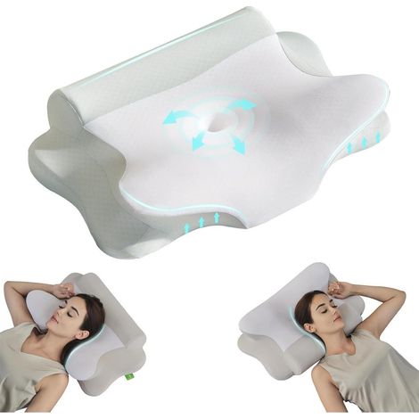 Nackenkissen Memory Foam Seitenschläfer 60 x 39 x 10 12 cm (1/5)