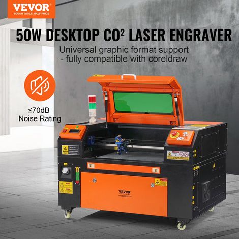 Graveur Laser CO2 Machine de Gravure Découpe Laser 50 W Zone de Travail 300x500 mm, Vitesse de Travail 0-500 mm/s, avec Assistance… (1/5)