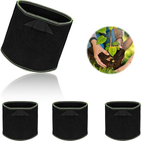 4 11L Sac Plantation, 25CM22CM Sac de Culture, Jardiniere Tomate pour Pommes de Terre, Tomates et Légumes (1/5)